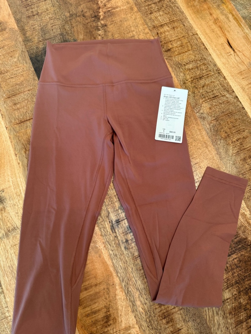 Lululemon Align High Rise Pant 28” NWT in color antique copper